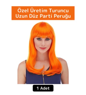 Premium Kolay Çıkarıp Takılabilir Dayanıklı Eğlenceli Etkinlik Kostüm Cadılar Bayramı Parti Peruğu