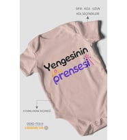Yengesinin Prensesi Kısa Kollu Bebek Body %100 Pamuk