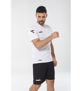 Diadora Deliss - Fermuar Cepli Likralı Erkek Şort - 60ŞRT02 (Siyah)