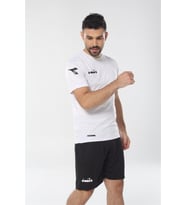 Diadora Deliss - Fermuar Cepli Likralı Erkek Şort - 60ŞRT02 (Siyah)