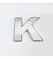 Cemax K Harfi 3,75 cm Krom Yapışkanlı