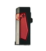 Zorro 4 Torch Pürmüz Siyah-Kırmızı Metal Puro Çakmağı