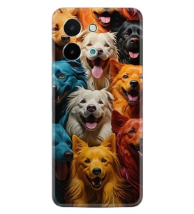 Vivo Y28 Kılıf Boutique Baskılı Resimli Köpekçikler Pcode -026