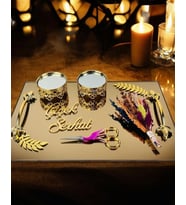 Cherish Gold Söz Nişan Tepsisi (Gold)