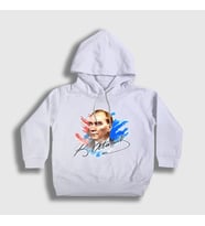 Presmono Unisex Çocuk Beyaz 19 Mayıs 29 Ekim 23 Nisan İmza Atatürk Kapüşonlu Sweatshirt 501472tt