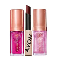 Avon True Nourishing ikili Dudak Yağı ve Plum Tinted Dudak Balmı Paketi