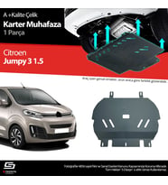 Citroen Jumpy 1.5 Çelik Karter Muhafaza Koruma 2016 Üzeri A+ Kalite
