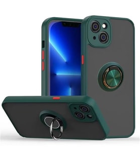 Coverzone iPhone 12 Pro ile uyumlu K?l?f Thunder Hux Y�z�kl� Kapak ??k ve Dekoratif Model Stand Olabilen 360� D�nebilen Y�z�k Aparat? ve Kamera Korumal? Thunder Hux Kapak