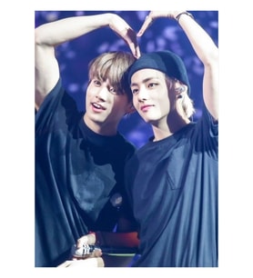 Taekook Tablo Ahşap Poster Dekoratif Kod5395