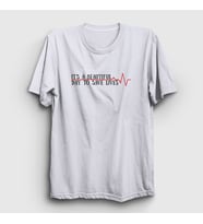 Presmono Unisex Beyaz Save Lives Hediye Hemşire Doktor T-Shirt 472061tt (Beyaz)