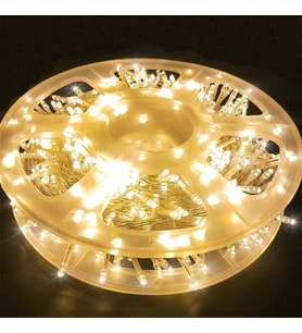 GÜN IŞIĞI VIP PROFESYONEL 50 METRE GÜN IŞIĞI LED IŞIK 220V FİŞLİ YILBAŞI IŞIĞI ŞEFFAF KABLOLU MODLU
