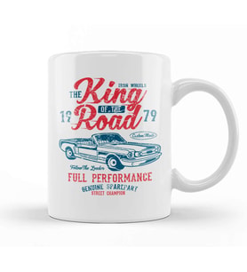 King Of The Road Convertible Kupa Bardak Porselen