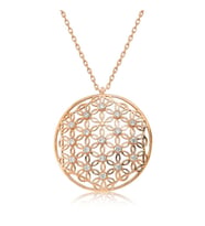 Gümüş Yaşam Çiçeği Bayan Kolye