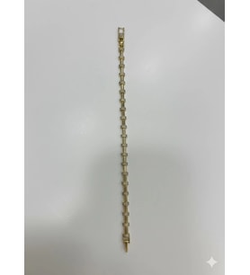 Zirkon Taşlı Pirinç Cm Bileklik 17+2 Cm - Kbl0423