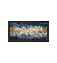 Soyut Şekiller Motifli Kanvas Tablo 80 x 110 cm Siyah Çerçeve