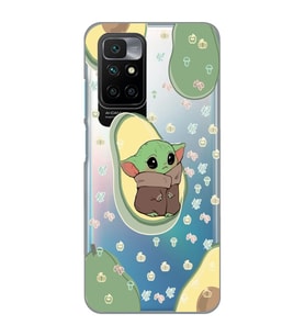 Redmi 10 2022 Uyumlu Baby Yoda Desenli Şeffaf Telefon Kılıfı