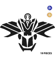 Grippatch - YAMAHA MT-09 SP GEN4 2024 - 2025 ile Uyumlu Kaydırmaz 6D Karbon 19 Parça Tank Pad Seti GC80