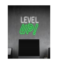 LEVEL UP! Yazılı Neon Tabela