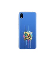 Redmi 7A ile uyumlu Splash arı tasarımlı şeffaf silikon kılıf