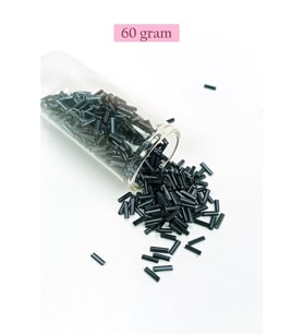 Uzun Boru Kesme Boncuk Çap 2mm Uzunluk 10 mm - 60 Gram - Koyu Yeşil - BNC266
