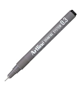 Artline 233 Çizim Kalemi Drawing System 0.3 mm Siyah