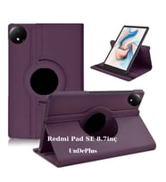 Xiaomi Redmi Pad SE 8.7inç Kılıf 360 Dönebilen Standlı Case (RedmiPad SE 11inçDe (Mor)