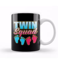 Cute & Funny Twin Squad Twinning Baby Announcement Kupa Bardak Porselen