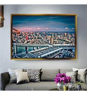 Altın Çerçeveli dekoratif tablo a932 (Gold)