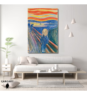 Tekli Dikey Kanvas Edvard Munch The Scream