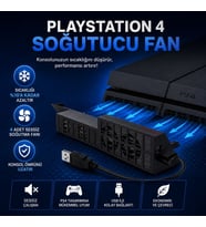 Trust GXT 233 Playstation 4 Soğutucu Fan PS 4 Siyah