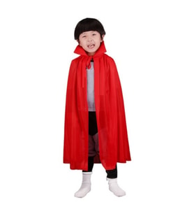 Kırmızı Renk Yakalı Pelerin Çocuk Boy 90 cm