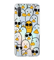 Xiaomi Mi 9 Lite Uyumlu Kapak Duck Tasarımlı Şeffaf Silikon Kılıf