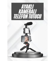 Northcity Youtuber Video Kayıt Seti - Kameradan Titreme Önleyici, Mikrofonlu ve Işıklı Tripod