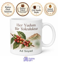 Single Origin Temalı Baskılı Kupa Bardak Hediye Kahve Severler İçin Özel Tasarım