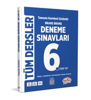 6. Sınıf Tüm Dersler Branş Branş Tamamı Çözümlü Deneme Sınavları Editör Yayınları