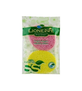 Lionesse Doğal Banyo Süngeri 2094 (Pembe-Sarı)