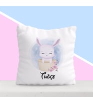 BK Gift Kişiye Özel İsimli Çocuk Beyaz Yastık-4