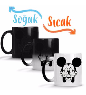 Mickey 07 Sihirli Kupa Bardak Porselen