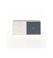 Arges Konsol 2 Raflı 3 Çekmeceli 2 Kapaklı 176x30x99 Aytaşı-Antrasit/Aytaşı