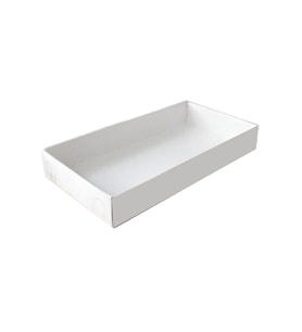 Asetat Kapaklı Karton Kutu 20X10X3 (25 Adet)  Beyaz