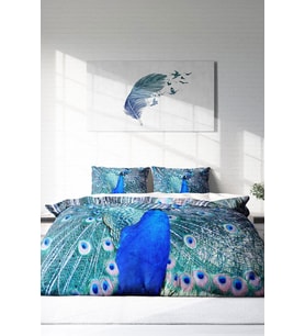 Çift Kişilik ( Lastikli Çarşaflı ) %100 Pamuk Saten Nevresim Takımı Pauw