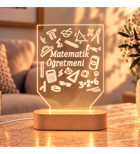 Matematik Öğretmenine Özel Gece Lambası