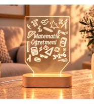 Matematik Öğretmenine Özel Gece Lambası