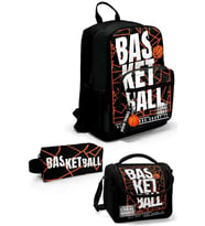 Coral High Siyah Basketbol 3'lü Okul Çanta Seti SET0123639