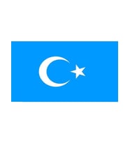 Masa Üstü Doğu Türkistan Bayrağı 15x23cm Masa Bayrağı