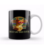 Best Cat Dad Ever Kedi Kupa Bardak Porselen