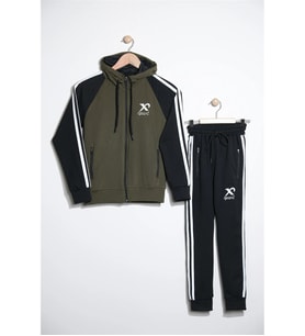 Unisex Dalgıç Kumaş Spor  Çocuk Eşofman Takımı ESF.2525 (Çok Renkli)