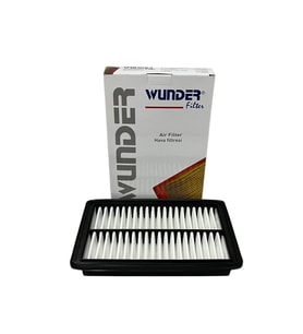 Wunder Mazda 323 F VI 1.5 65 Kw, 1.6 70-72 Kw, 1.9 84 Kw, 2.0 96 Kw 1998-2004 Hava Filtresi (Beyaz-Gri)