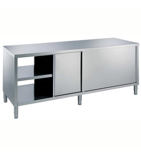 Electrolux Professional Dolaplı Çalışma Tezgahı, Pass-thru, 1 Ara Raf Ve 4 Kapılı - 1600 Mm MTND1600PN