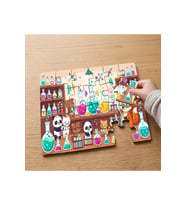 Rengarenk Laboratuvar Tasarımlı 24 Parça Ahşap Çocuk Puzzle